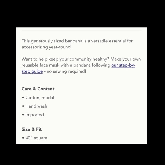 Anthropologie 40”x40” Scarf. - Picture 5 of 7